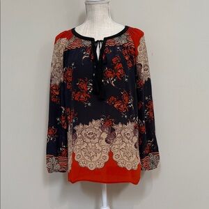 Anthropologie Meadow Rue Floral Boho Blouse
